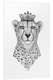 Foam board print Queen Cheetah