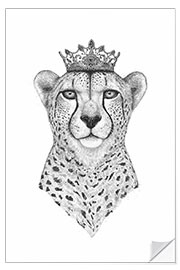 Selvklæbende plakat Queen Cheetah