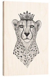 Holzbild Queen Cheetah