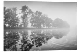 Acrylic print Floating on the lake