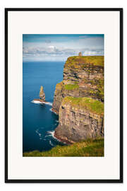 Gerahmter Kunstdruck Cliffs of Moher Castle, Irland