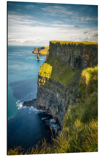 Quadro em alumínio Cliffs of Moher in the morning, Ireland