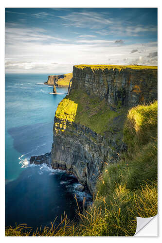 Sticker mural Falaises de Moher un matin en Irlande