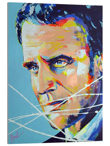 Quadro em plexi-alumínio President Emmanuel Macron