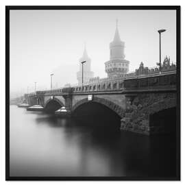 Gerahmter Kunstdruck Oberbaumbrücke
