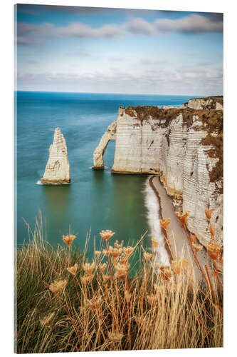Obraz na szkle akrylowym View of the cliffs of Etretat, France, Normandy