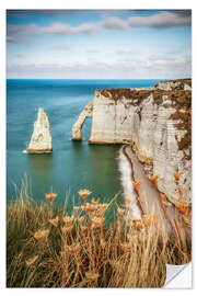 Wall sticker View of the cliffs of Etretat, France, Normandy