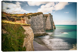 Canvas print A day at the sea, Normandy, France