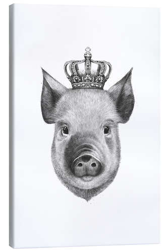 Leinwandbild King Pig