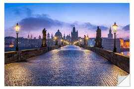 Vinilo para la pared Charles Bridge in Prague, Czech Republic