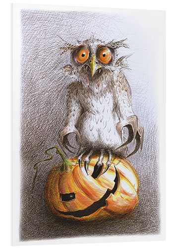 Stampa su PVC Old Vampire Owl Halloween