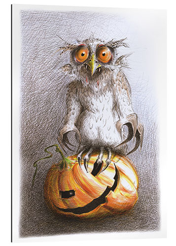 Gallery Print Alte Vampir Eule Halloween