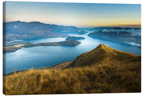 Leinwandbild Sonnenaufgang - Coromandel Peak - Neuseeland - Südinsel