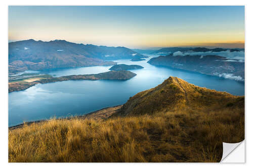 Wall sticker Sunrise - Coromandel Peak - New Zealand - South Island