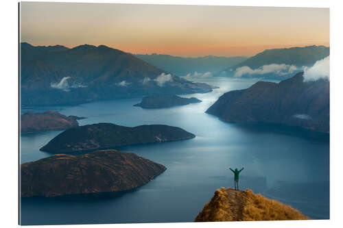 Gallery Print Sonnenaufgang - Coromandel Peak - Neuseeland - Südinsel