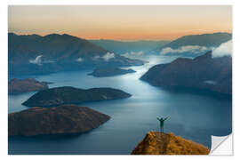 Vinilo para la pared Sunrise - Coromandel Peak - New Zealand - South Island