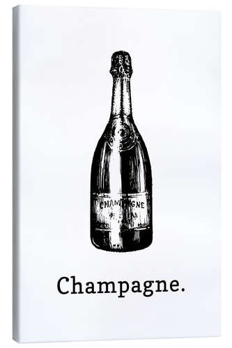 Canvas print Champagne Bottle