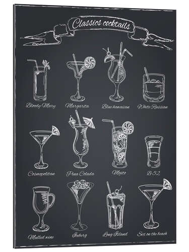 Galleritryck Classic cocktails