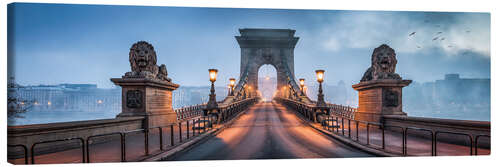 Canvas-taulu Chain Bridge in Budapest, Hungary