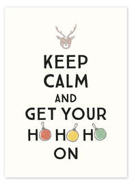Reprodução  Keep calm and get your Hohoho on - Typobox