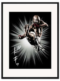 Gerahmter Kunstdruck Karate-Stil