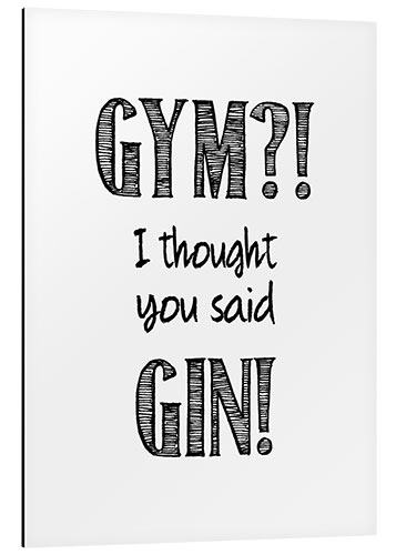 Stampa su alluminio Gym or Gin