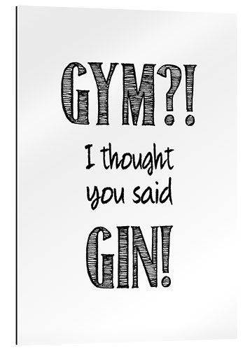 Cuadro de plexi-alu Gym or Gin