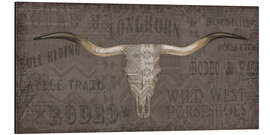 Tableau en aluminium Texas Longhorn II