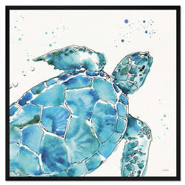 Gerahmter Kunstdruck Schildkröte IX