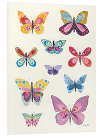 Foam board print Butterfly Charts II