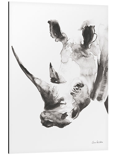 Aluminium print White rhinoceros