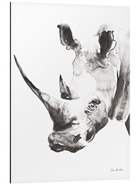 Aluminium print White rhinoceros