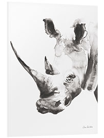 Foam board print White rhinoceros