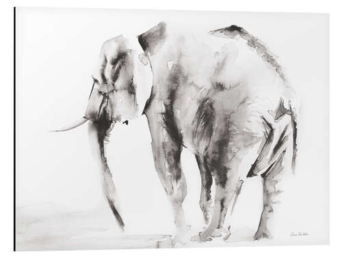 Tableau en aluminium Éléphant solitaire