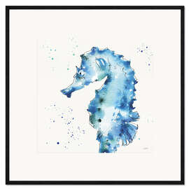 Ingelijste kunstdruk Seahorse XI