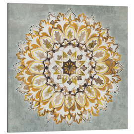Magnettafel Mandala Delight II Yellow Grey