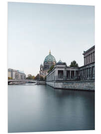 Foam board print Berliner Dom in the evening