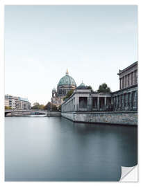 Selvklebende plakat Berliner Dom in the evening