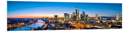 Obraz na PCV Evening skyline, Frankfurt