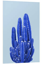 Tableau en PVC Cactus bleu II