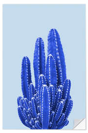 Muursticker Blue Cactus II