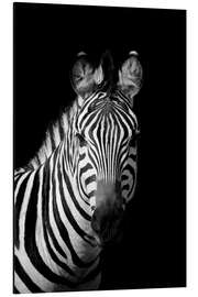 Magnettafel Porträt eines Zebras