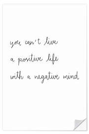 Wall sticker Live a positive life