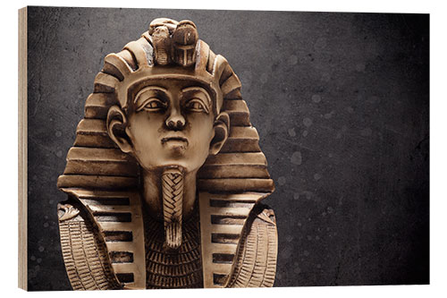 Hout print Pharaoh Tutankhamen II