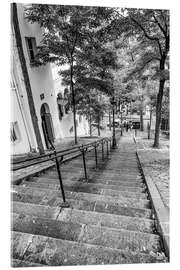 Akrylbilde  Uendelige skritt til Montmartre