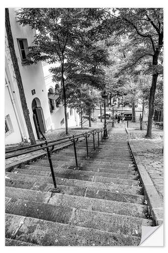 Wall sticker Endless steps to Montmartre