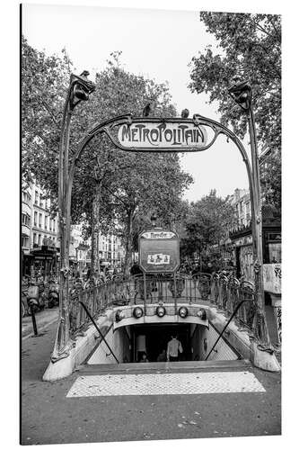 Alubild Metrostation Blanche in Paris