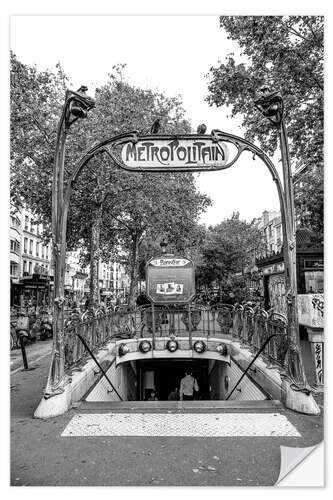 Sisustustarra Blanche metro station in Paris