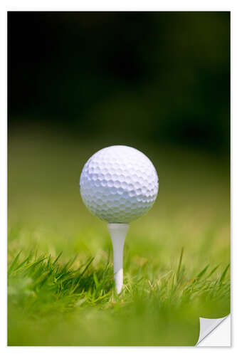 Autocolante decorativo Golf Ball On Tee