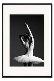 Gerahmter Kunstdruck Schöne Pose einer Ballerina